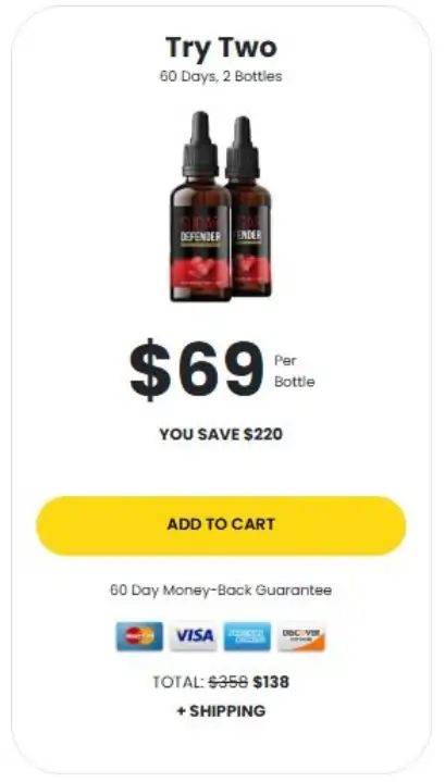 Sugar Defender 2 bottle